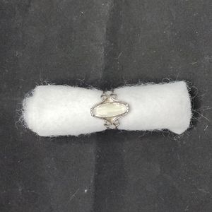 Costume jewelry mother of pearl ring